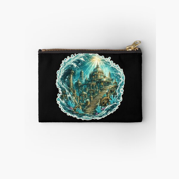 Item preview, Sunken Golden City Underwater Wave Illustration designed and sold by ArtoryWorks.