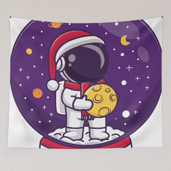 Item preview, Cute Christmas Space Astronaut Snowglobe designed and sold by RiderSpoon.
