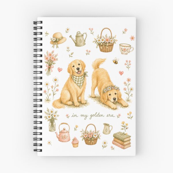 Item preview, In My Golden Era Golden Retriever Cottagecore Design | Cute Dog Mom Coquette Floral Aesthetic designed and sold by stylesnspire.