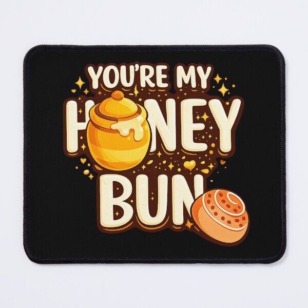 Item preview, You're My Honey Bun | Cute Bee & Baking Pun | Sweet Love Valentine's Design designed and sold by Genius Geek.