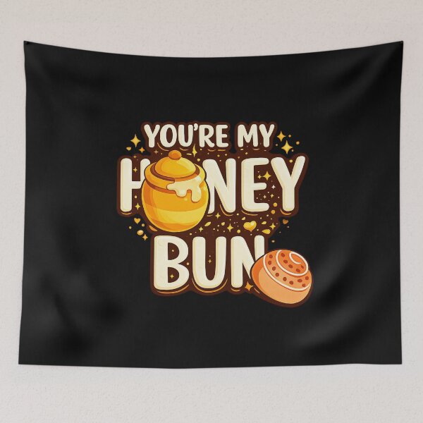 Item preview, You're My Honey Bun | Cute Bee & Baking Pun | Sweet Love Valentine's Design designed and sold by Genius Geek.