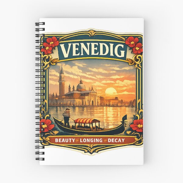 Artikelvorschau, Venedig – Schönheit, Sehnsucht, Verfall | Tod in Venedig (Literatur) entworfen und verkauft von Past in Threads.