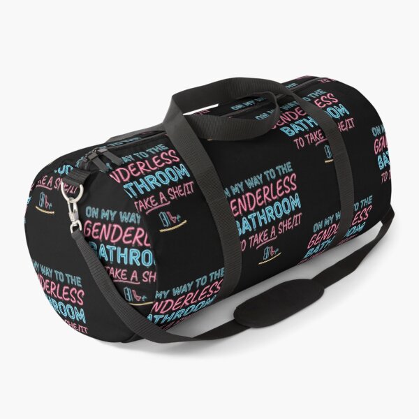 Item preview, On My Way to The Genderless Bathroom to Take a She/It Funny Wordplay Pun Lover designed and sold by Redgiant87x.