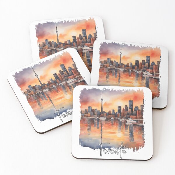 Item preview, Acuarela de Toronto, Toronto Canadá designed and sold by Dressyourflag.