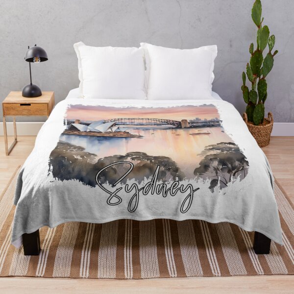 Item preview, Watercolor of Sydney, Sydney Australia designed and sold by Dressyourflag.