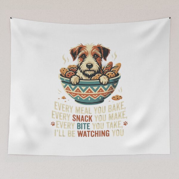 Item preview, Funny Dog Watching You Bake Vintage Terrier designed and sold by SiarheiYur.