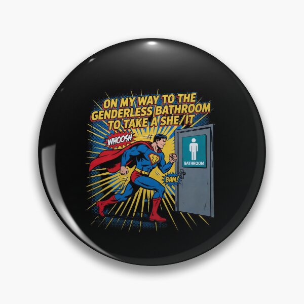 Item preview, On My Way to The Genderless Bathroom to Take a She/It Clever Wordplay designed and sold by Redgiant87x.