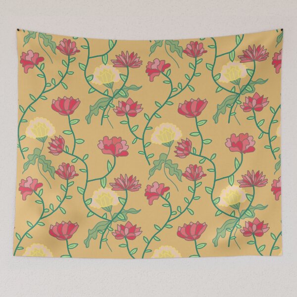 Item preview, Pink and Yellow Chintz designed and sold by RepeatCandy.