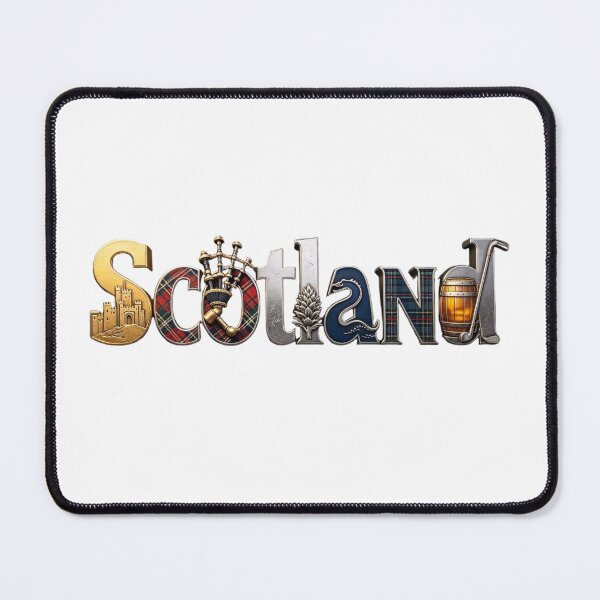 Item preview, Scotland Heritage Typography – Scottish Icons Travel Design designed and sold by VladisWorld.