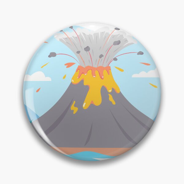 Item preview, Cute Tropical Volcano Eruption Art designed and sold by RiderSpoon.