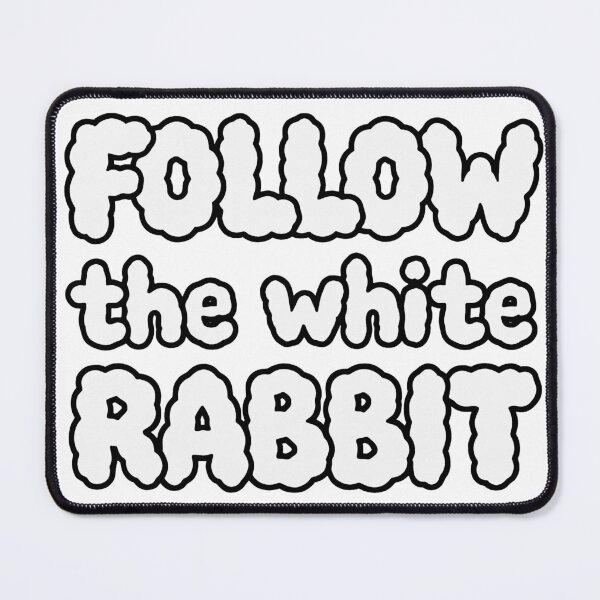 Item preview, Follow the White Rabbit designed and sold by CanvasKitchen.