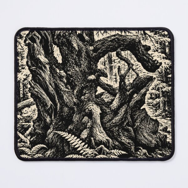 Item preview, Uprooted Tree Roots | Forest Linocut designed and sold by Linoluca.