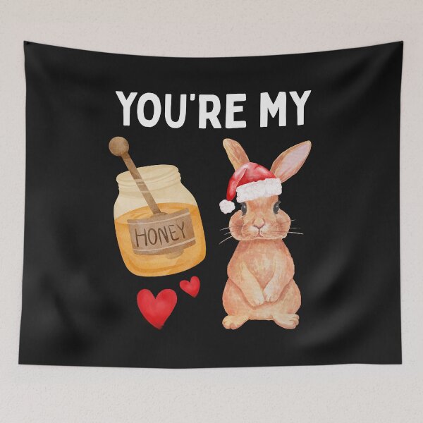 Item preview, You're My Honey Bunny Christmas | Cute Bee & Baking Pun | Sweet Love Valentine's Design designed and sold by Genius Geek.