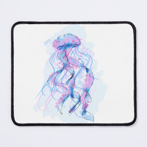 Item preview, Aesthetic Bioluminescent Jellyfish Neon Pastel Splash Ocean Design designed and sold by DreamerX.