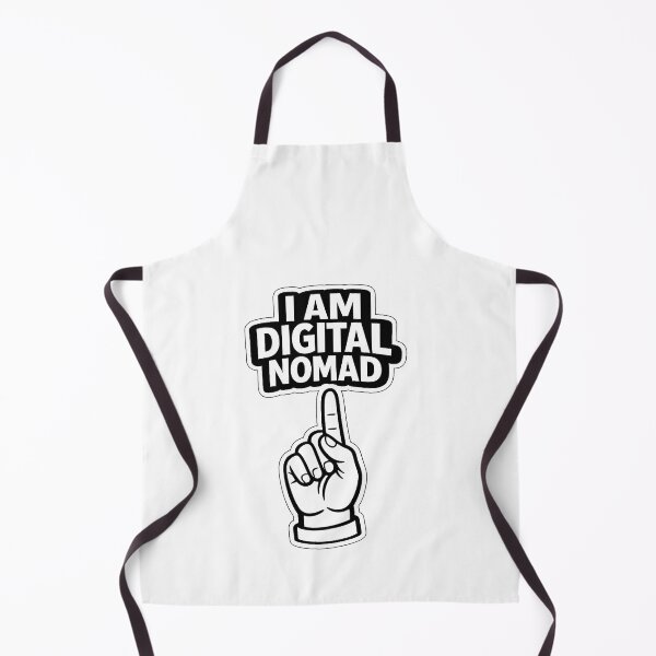 Item preview, I am a digital nomad black and white sign designed and sold by wallartofmio.
