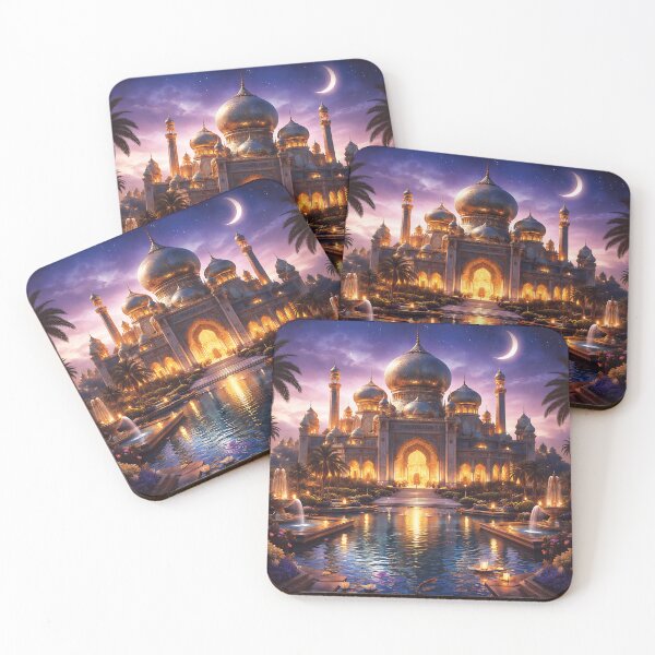 Item preview, Magical Arabian Nights Arabian Palace and Oasis Art designed and sold by ZahraaStudio.