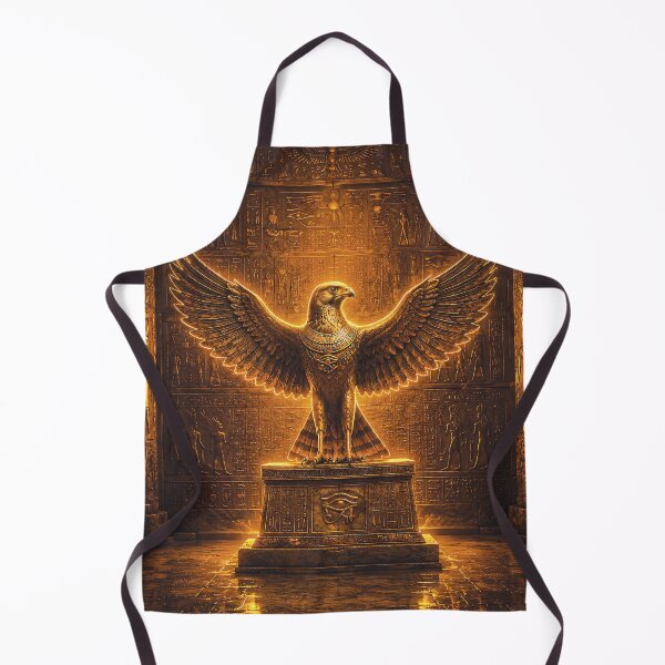 Artikelvorschau, Mystischer goldener ägyptischer Horusfalke entworfen und verkauft von ZahraaStudio.