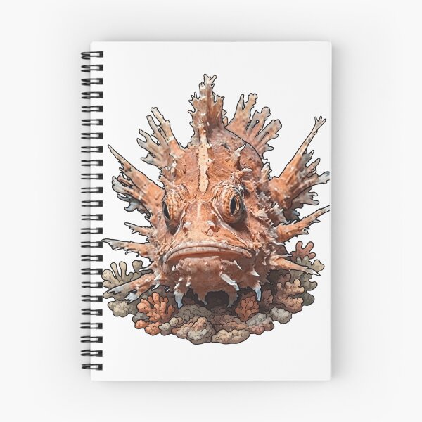 Item preview, Spiky Scorpionfish Deep Sea Underwater Illustration designed and sold by Nadir071010.