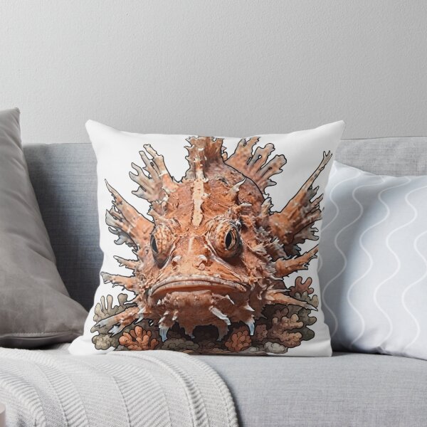Item preview, Spiky Scorpionfish Deep Sea Underwater Illustration designed and sold by Nadir071010.