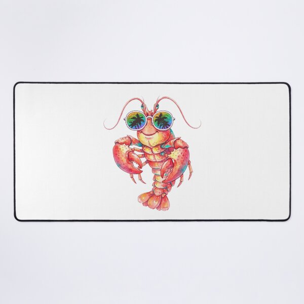 Item preview, Cool Summer Lobster Wearing Tropical Sunglasses Watercolor Illustration designed and sold by VibranPalette.
