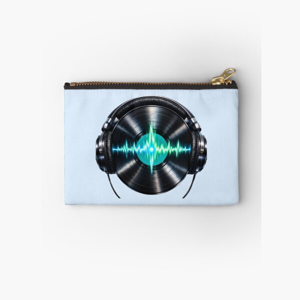 Item preview, Retro Vinyl Record with Headphones: Neon Music Rhythm and Beat designed and sold by CreativeArtistL.
