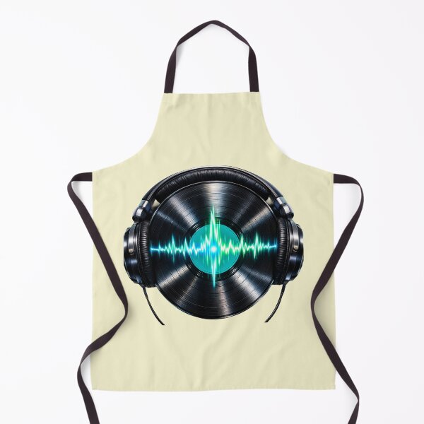 Item preview, Retro Vinyl Record with Headphones: Neon Music Rhythm and Beat designed and sold by CreativeArtistL.