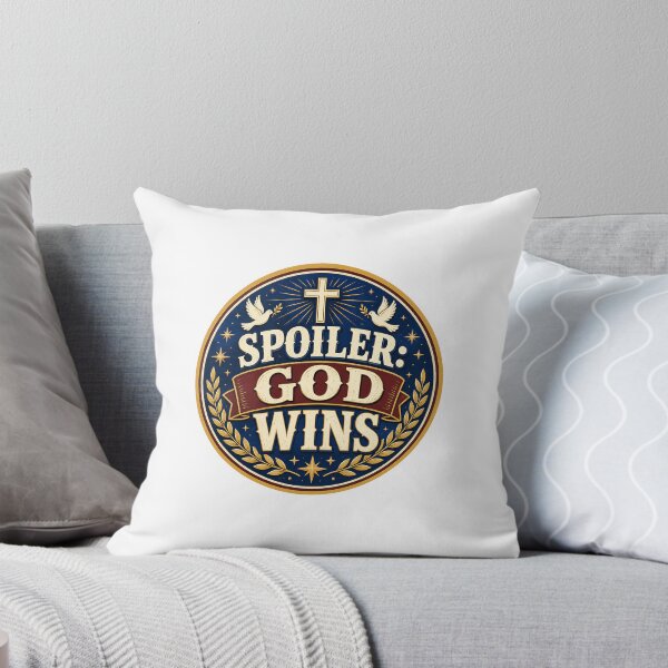 Item preview, Spoiler God Wins Sticker designed and sold by RedRubyBubble.
