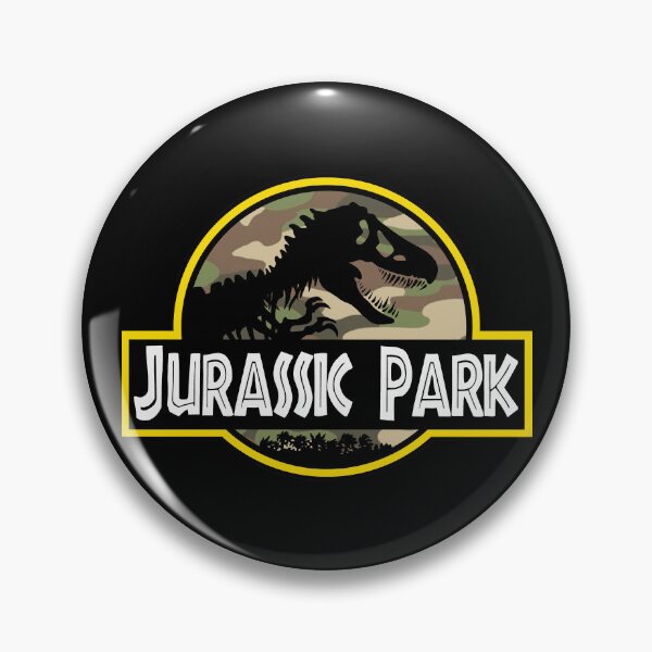 Item preview, Jurassic logo safari pattern designed and sold by Blck-Acid-Devil.