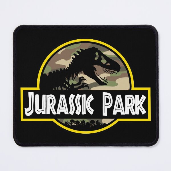 Item preview, Jurassic logo safari pattern designed and sold by Blck-Acid-Devil.