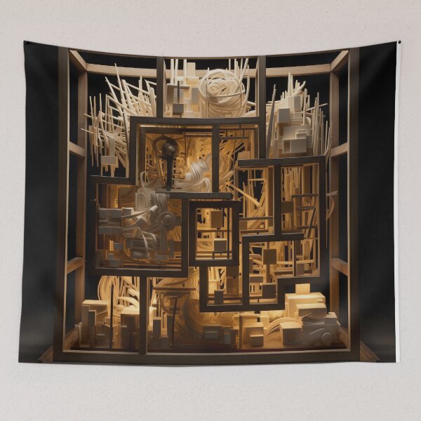 Item preview, C1 Abstract Wooden Sculpture designed and sold by CrumbBumStudio.