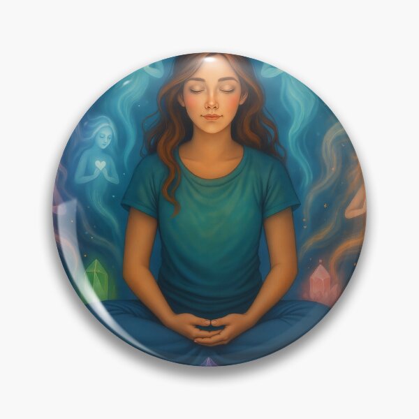 Item preview, Crystal Elemental Beings: Healing Love Meditation designed and sold by FriskyLemur.