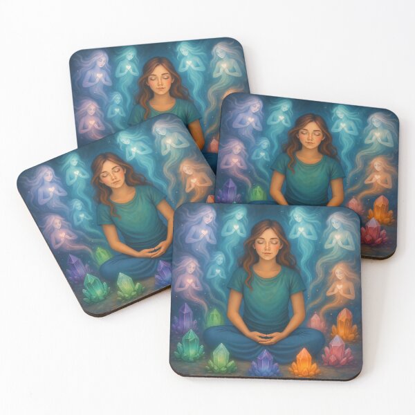 Item preview, Crystal Elemental Beings: Healing Love Meditation designed and sold by FriskyLemur.
