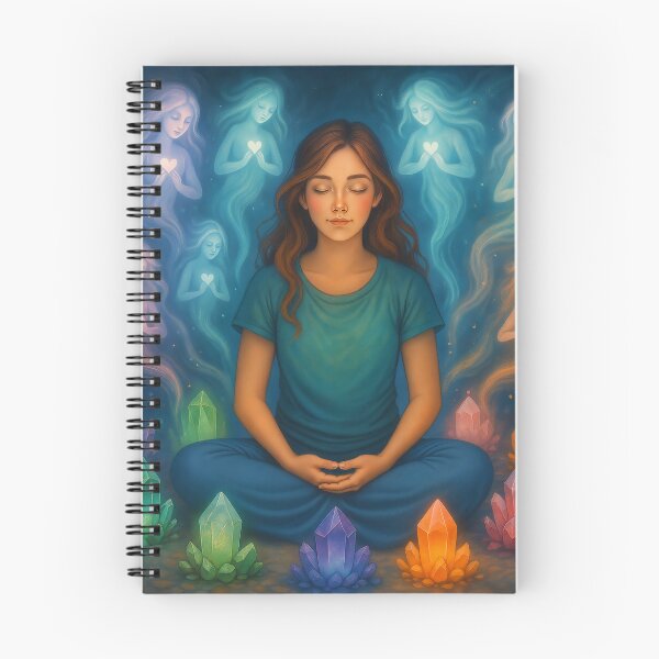Item preview, Crystal Elemental Beings: Healing Love Meditation designed and sold by FriskyLemur.