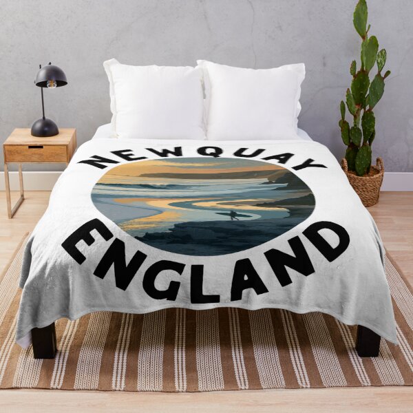 Item preview, Newquay – England (with Black Lettering) designed and sold by VelvetRoom.