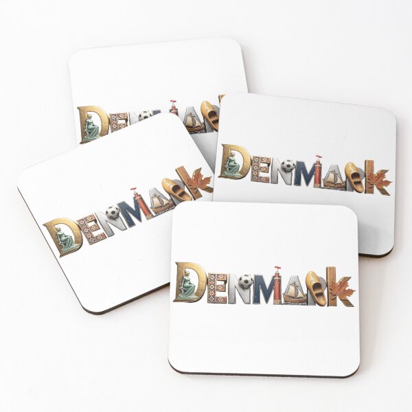 Item preview, Denmark Heritage Typography – Danish Icons Travel Design designed and sold by VladisWorld.