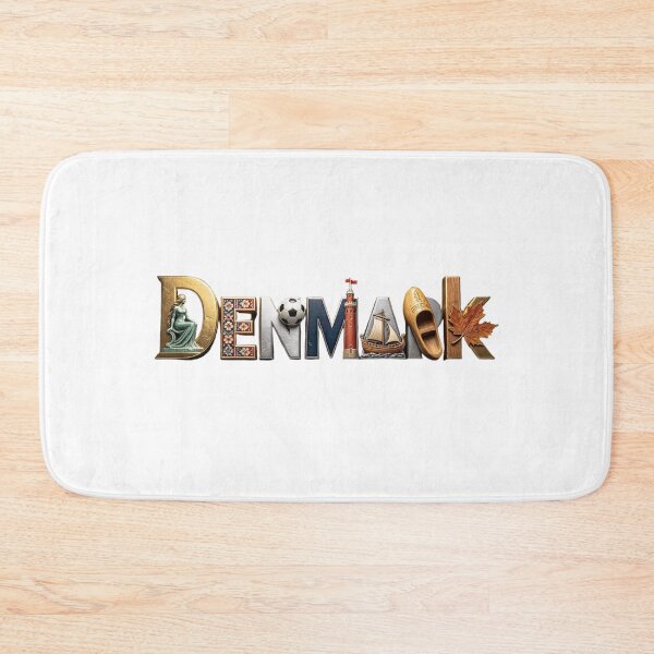 Item preview, Denmark Heritage Typography – Danish Icons Travel Design designed and sold by VladisWorld.
