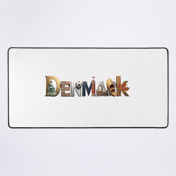 Item preview, Denmark Heritage Typography – Danish Icons Travel Design designed and sold by VladisWorld.