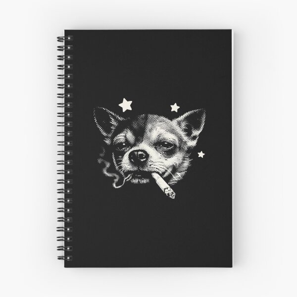 Item preview, Grumpy Chihuahua Smoking Stars Vintage Halftone Art designed and sold by SiarheiYur.