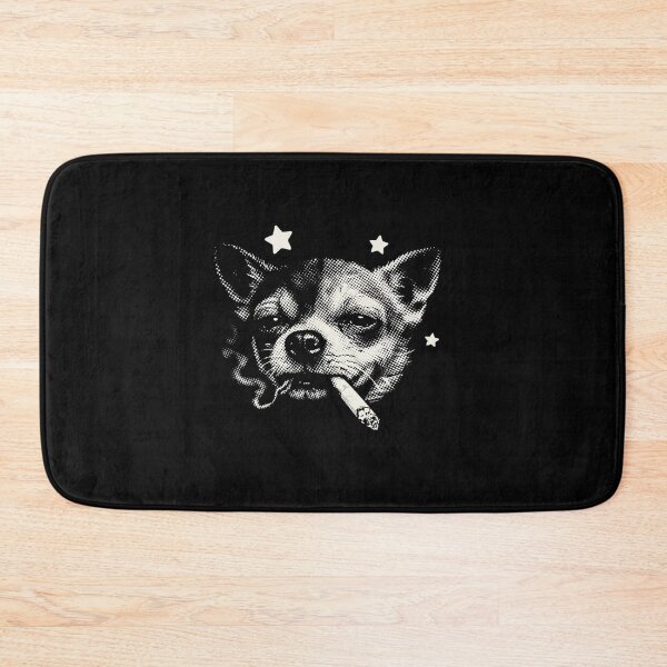 Item preview, Grumpy Chihuahua Smoking Stars Vintage Halftone Art designed and sold by SiarheiYur.