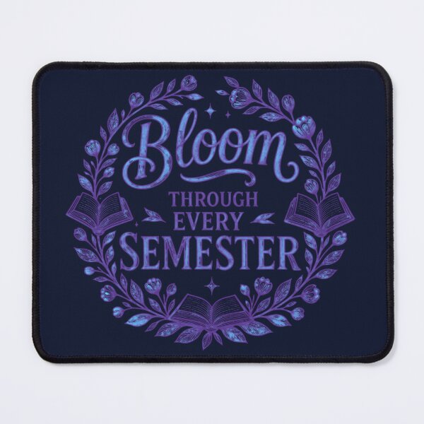 Item preview, Bloom Through Every Semester Academic Periwinkle Cross-Hatch designed and sold by TrinovaCreates.