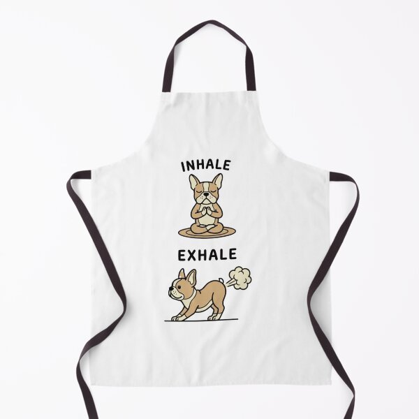 Item preview, Funny French Bulldog Yoga Meditation Fart Comic designed and sold by SiarheiYur.