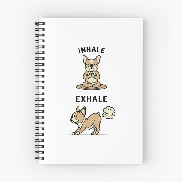 Item preview, Funny French Bulldog Yoga Meditation Fart Comic designed and sold by SiarheiYur.