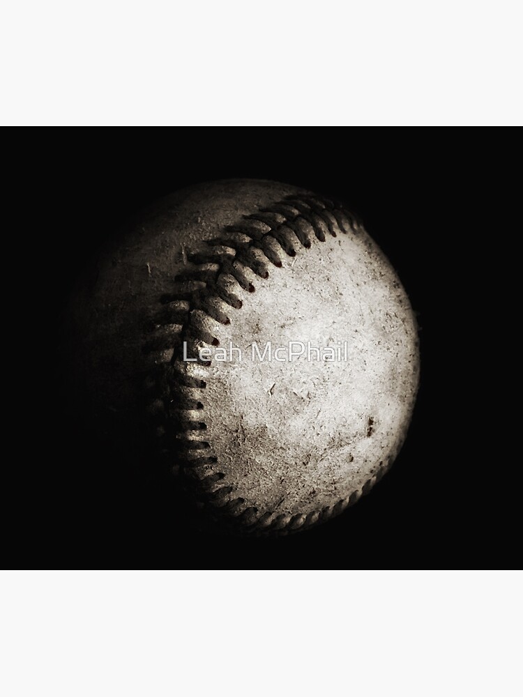Battered Baseball in Black and White by LeahMcPhail