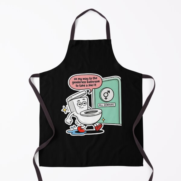 Item preview, On My Way to The Genderless Bathroom to Take a She/It Funny Meme Wordplay designed and sold by Redgiant87x.