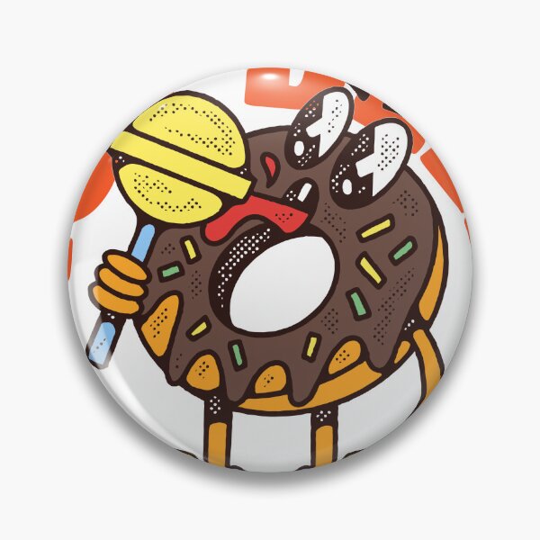 Item preview, Cute Retro Cartoon Donut Mascot designed and sold by RiderSpoon.