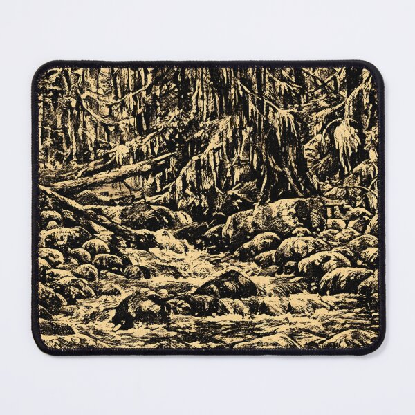 Item preview, Olympic National Forest Stream | Linocut Nature designed and sold by Linoluca.