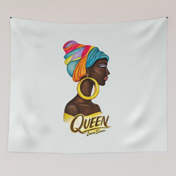 Item preview, QUEEN | Black Beauty Art | Lana Swan Collection designed and sold by BlueberrySwan.