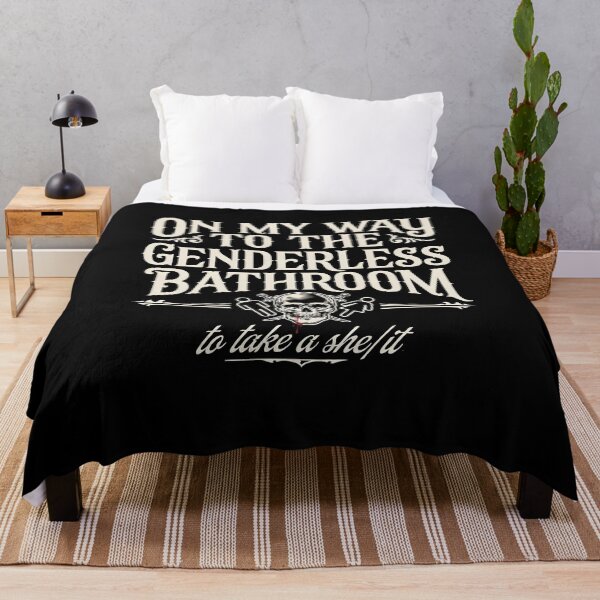 Item preview, On My Way to The Genderless Bathroom to Take a She/It Bold Sarcastic Humor designed and sold by Redgiant87x.