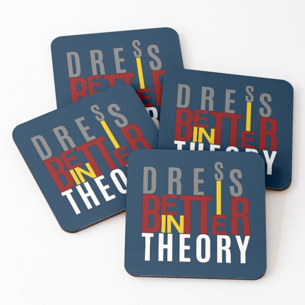 Item preview, Dress Better In Theory | Funny Typography Design designed and sold by Waldero.