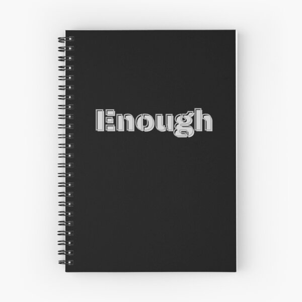 Item preview, Copy of Enough Minimalist Typography Design | Simple Black & Gray Statement designed and sold by Exactly Studio.